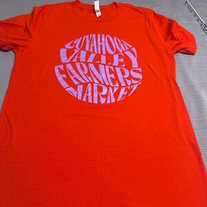 Bella Canvas Bright Red Crew Neck Tee